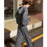 レディース上下2点セット韓国風ラメジップパーカースウェットパンツセットアップリラ… | SUNSHINE CLOSET | 詳細画像8 