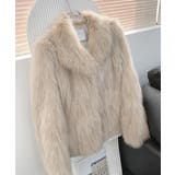 ふわふわフェイクファージャケットビッグ襟 | Miniministore | 詳細画像17 