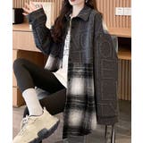 エンボスロゴスウェットアウターチェック柄 | Miniministore | 詳細画像4 