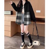 エンボスロゴスウェットアウターチェック柄 | Miniministore | 詳細画像6 