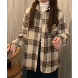 裏起毛チェックシャツジャケット ゆったり | Miniministore | 詳細画像3 