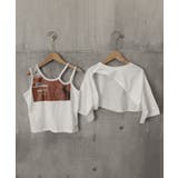 レイヤードタンク付きTシャツカットアウト | Miniministore | 詳細画像18
