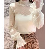 シースルーブラウス ドット柄シアーシャツ | Miniministore | 詳細画像12 