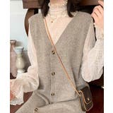 シースルーブラウス ドット柄シアーシャツ | Miniministore | 詳細画像16 
