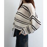 透かし編み ニットトップス ボーダー夏服 | Miniministore | 詳細画像15 