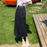 デニムスカート スリット タイトスカート | Miniministore | 詳細画像12