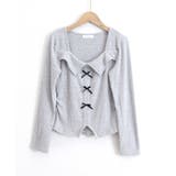 リボンニットトップス スクエアネック秋服 | Miniministore | 詳細画像33