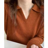 スキッパーニット韓国風リブニットトップス | Miniministore | 詳細画像10 