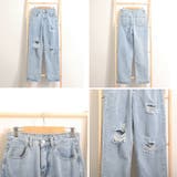 ワイド デニムパンツ ダメージジーンズ | Miniministore | 詳細画像3