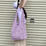 ニットバッグ クロシェ編み トートバッグ | Miniministore | 詳細画像11 