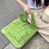 ニットバッグ クロシェ編み トートバッグ | Miniministore | 詳細画像12 