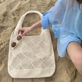 韓国ニットバッグ 編み込み トートバッグ | Miniministore | 詳細画像4