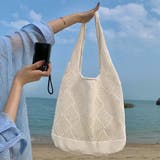 韓国ニットバッグ 編み込み トートバッグ | Miniministore | 詳細画像6