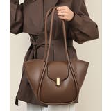 ブラウン | トートバッグ ポーチ付き PUレザー鞄 | Miniministore