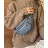 ブルーグレー | ウエストポーチ ユニセックス PU鞄 | ANGELCLOSET
