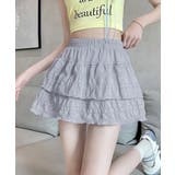 グレー | ティアードスカート インナーパンツ付き フリルスカート | SUNSHINE CLOSET