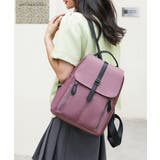 ピンクパープル | リュックサック レディース 多収納 | Miniministore