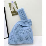 ブルー | ハンドバッグ ハート柄鞄 マルシェバッグ | SUNSHINE CLOSET