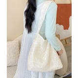 アイボリー | トートバッグ 大容量 レースバッグ 花柄 | Miniministore