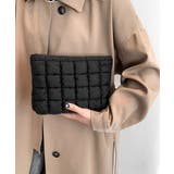 ブラック | コスメポーチ キルティング風 化粧ポーチ | Miniministore