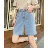 ライトブルー | デニムパンツ ショート丈 ジーンズ 美脚 | SUNSHINE CLOSET