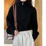 ブラック | ニットトップス ショート丈 レディース | Miniministore
