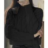 ブラック | ニットトップス ショート丈 レディース | Miniministore