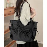 ブラック | トートバッグ リボン 大容量バッグ A4 | Miniministore