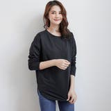 ブラック | tシャツ スリット カットソー | Miniministore