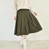 カーキ色 | プリーツスカート ひざ下丈 春秋冬 | Miniministore