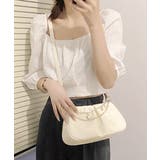アイボリー | ショルダーバッグ チェーン付き 韓国風鞄 | Miniministore