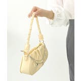 ライトイエロー | ショルダーバッグ チェーン付き 韓国風鞄 | Miniministore