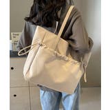 ベージュ | トートバッグ 大容量 A4対応 韓国風鞄 | ANGELCLOSET