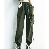 カーキ色 | カーゴパンツ チェーン付き ボトムス | SUNSHINE CLOSET