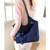 ネイビー | トートバッグ 大容量 肩掛けバッグ 合皮 | Miniministore