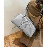 シルバー | トートバッグ PUレザーバッグ ツヤ感 | Miniministore