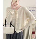 ニットトップス リボンレースアップ春秋 | Miniministore | 詳細画像1