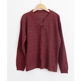 ニットトップス リボンレースアップ春秋 | Miniministore | 詳細画像8