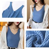 タンクトップ Vネック サマーニット | Miniministore | 詳細画像6