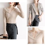 ニットトップス Vネック 長袖 | Miniministore | 詳細画像10