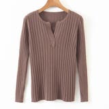 ニットトップス Vネック 長袖 | Miniministore | 詳細画像12