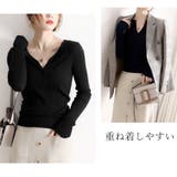 ニットトップス Vネック 長袖 | Miniministore | 詳細画像8