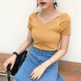 サマーニット Vネック カットソートップス | Miniministore | 詳細画像9