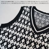 ニットベスト Vネック トップス 黒 | Miniministore | 詳細画像7