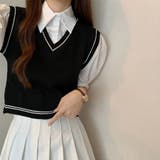 ドッキングシャツ トップス 切り替え オフィスカジュアル | Miniministore | 詳細画像8