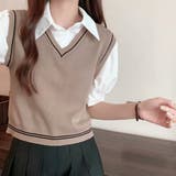 ドッキングシャツ トップス 切り替え オフィスカジュアル | Miniministore | 詳細画像9