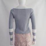 ニットトップス Vネック スリット入り | Miniministore | 詳細画像11 