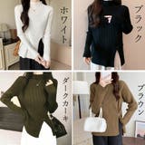 ニットトップス スリット入り 春秋冬 | Miniministore | 詳細画像2 