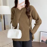 ニットトップス スリット入り 春秋冬 | Miniministore | 詳細画像8 