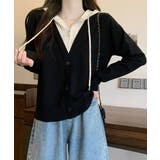 ニットパーカー ハーフジップ 長袖 | Miniministore | 詳細画像2